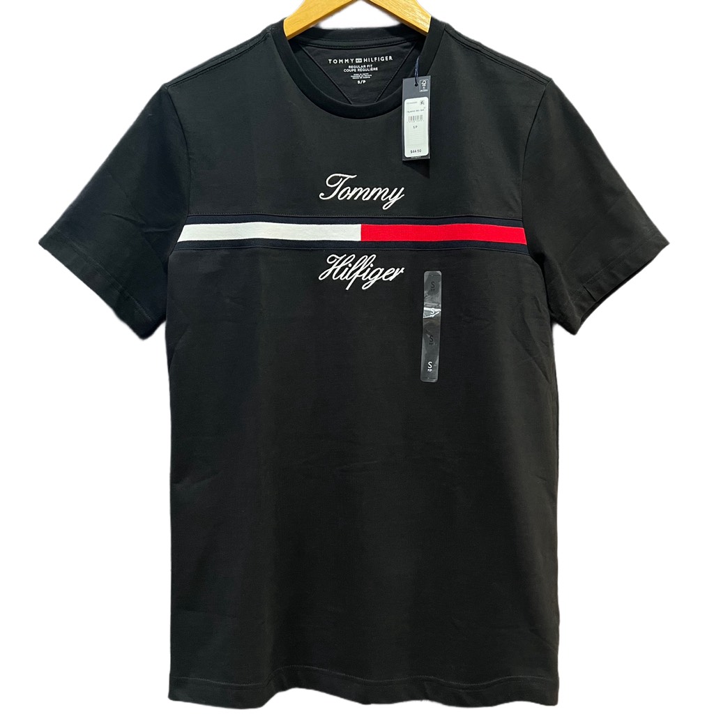 Áo Tommy Hilfiger Flag Logo Autograph Tino Black 78JA945 001