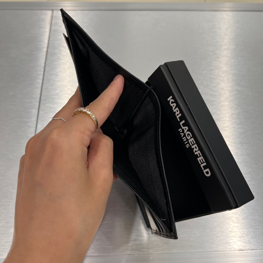 Ví KARL LAGERFELD Monogram Black LA4W0020