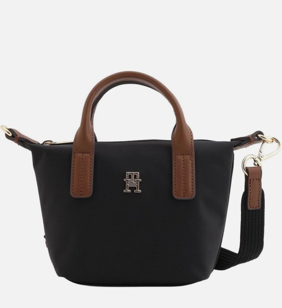 Túi Tommy Hilfiger Monogram Micro Tote Bag Black AW18368 001