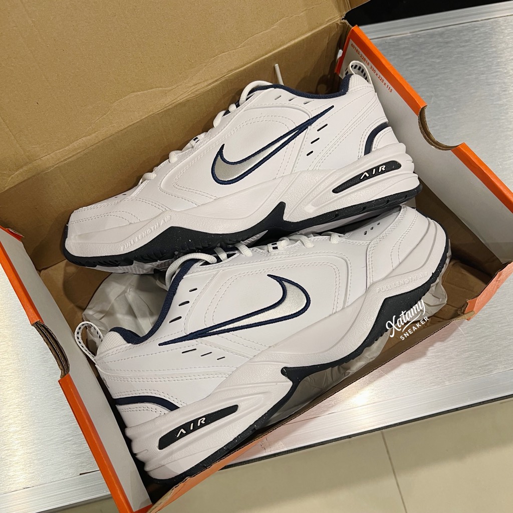 Nike Air Monarch IV White Metallic Silver 415445 102
