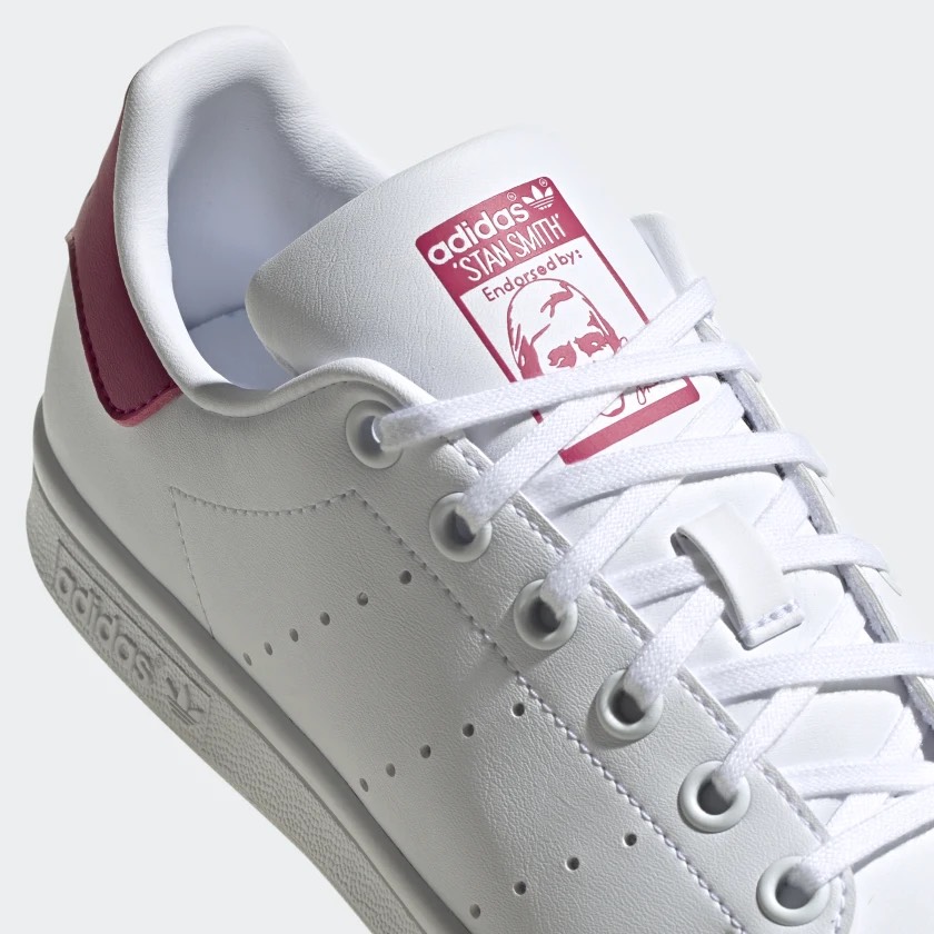 Stan Smith Trắng gót Pink FX7522