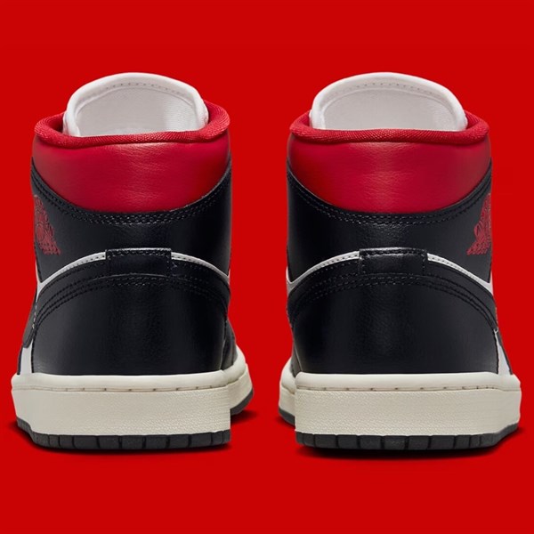 Jordan 1 Mid Black Gym Red BQ6472 061