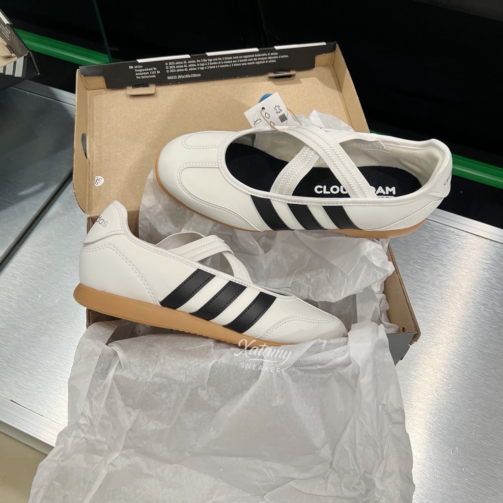 Barreda Mary Jane White Black JP6736