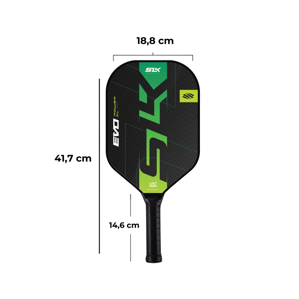 Vợt Pickleball Selkirk SLK EVO Power XL Citron 13mm Xanh Lá Đen