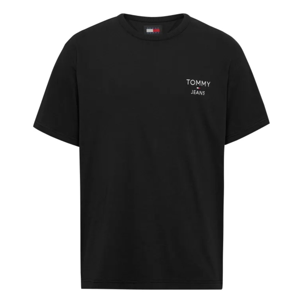 Áo Tommy Embroidered TJ Logo T-Shirt Black DM18872 001