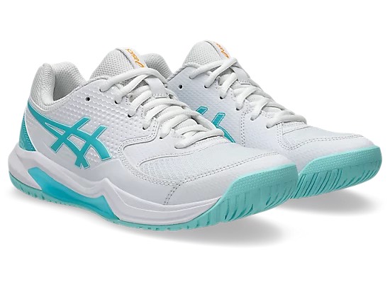 ASICS GEL-DEDICATE 8 Pickleball White Energy Aqua 1042A236 102