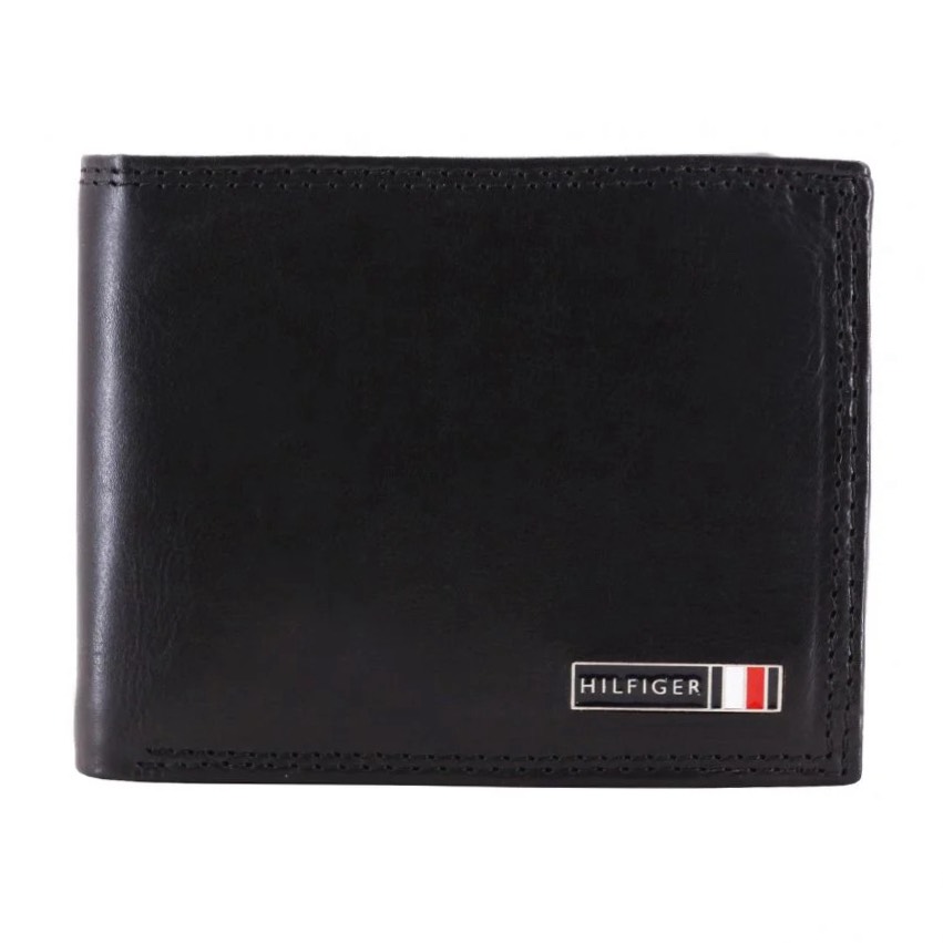 Ví Tommy Hilfiger Men's Leather Bifold Wallet Black 31TL130087 001