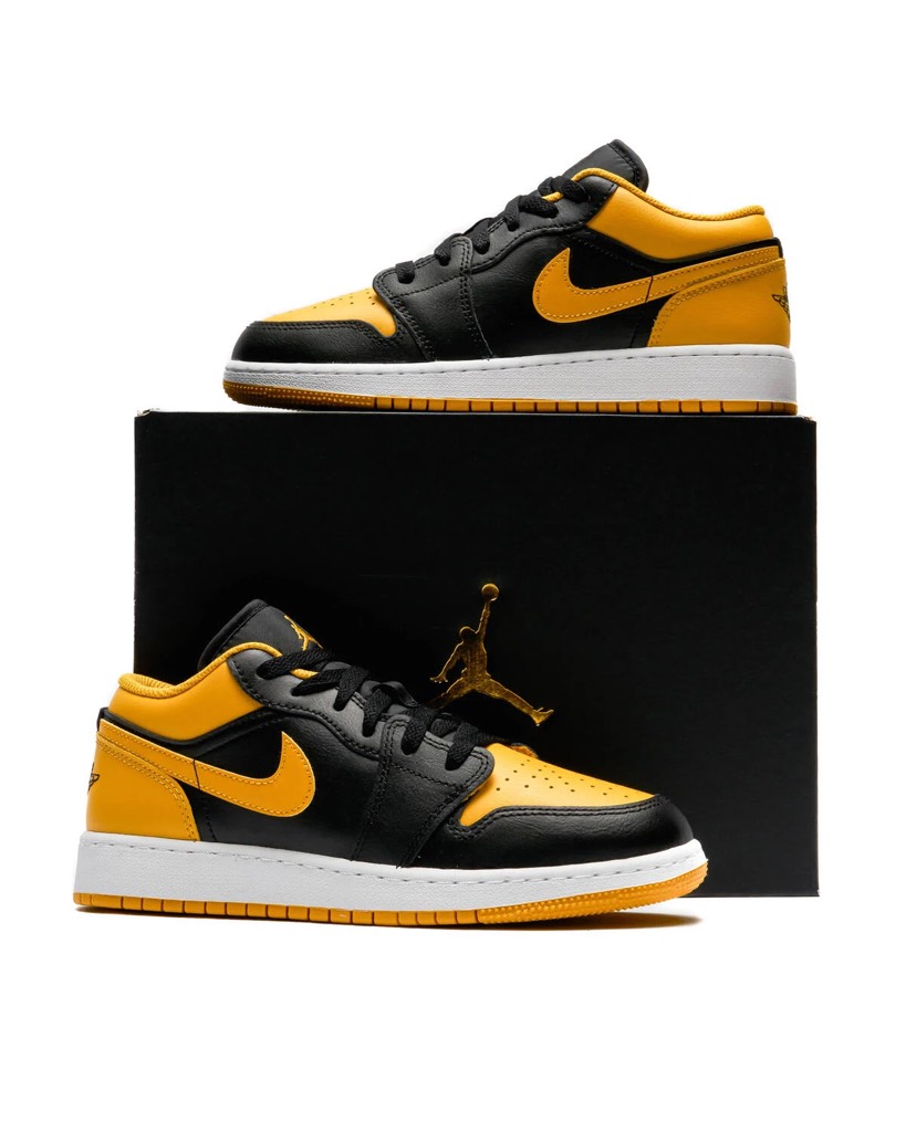 Jordan 1 Low Black Yellow 553560 072