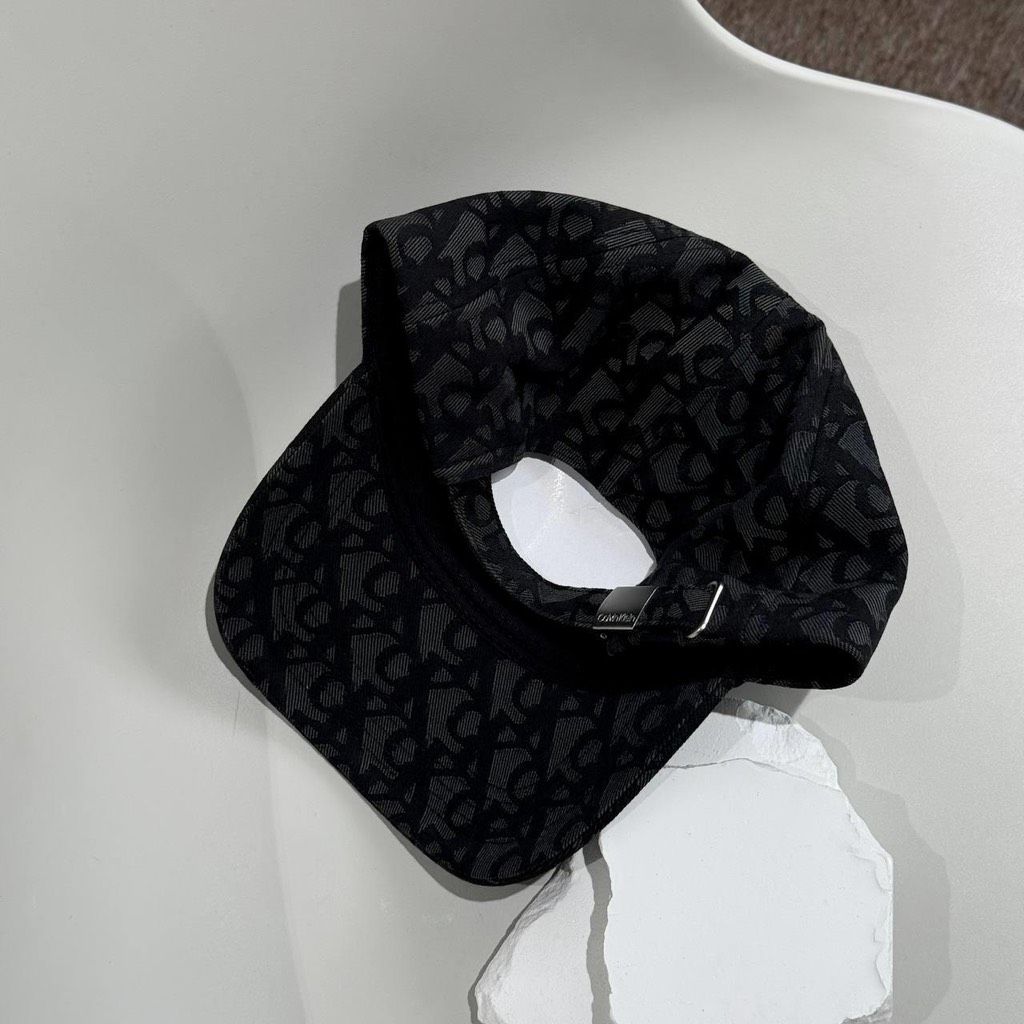 Nón Calvin Klein Logo Jacquard Baseball Cap Black 4G5066G 001
