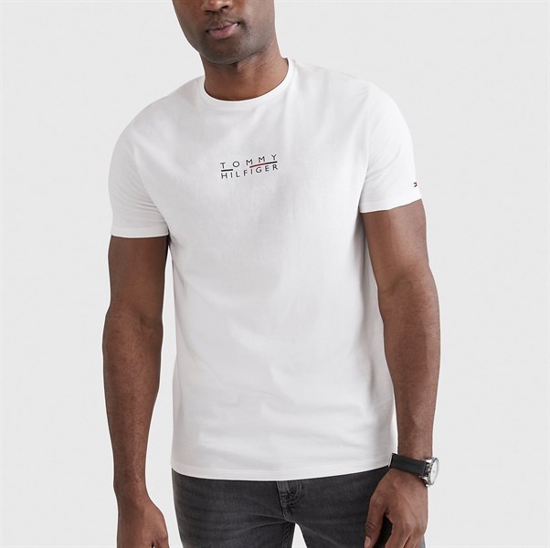 Áo Tommy Hilfiger SQUARE Logo White 78J8160 100