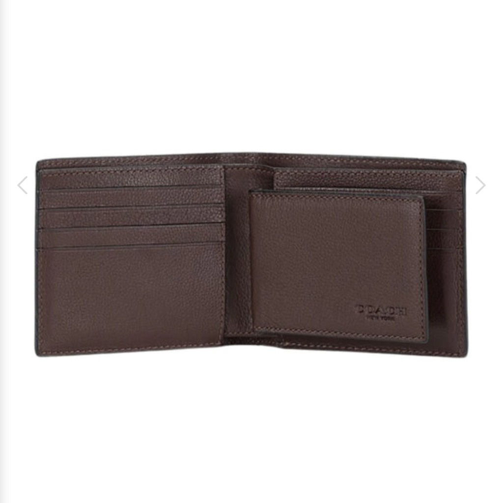 Ví Coach CR911 Compact ID Wallet Sport Calf Mahogany 74991