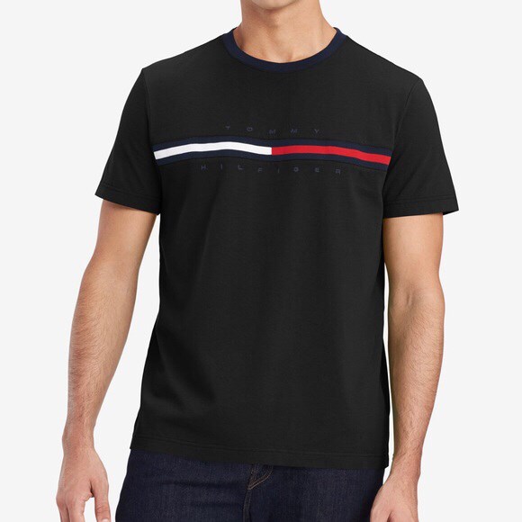 áo TOMMY HILFIGER ESSENTIAL FLAG LOGO Black 7849807 065