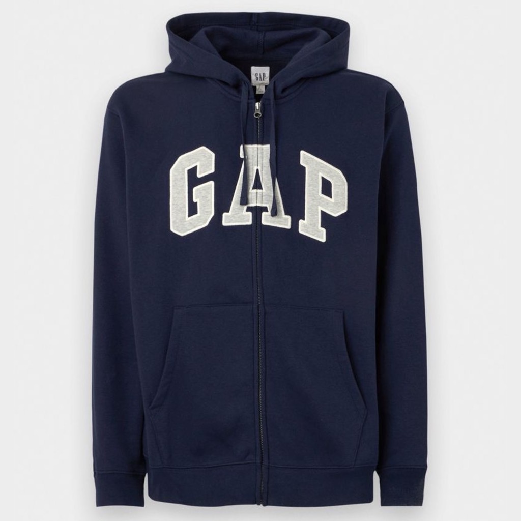 Áo GAP Relaxed Logo Zip Hoodie Navy 218871 81 1 0002