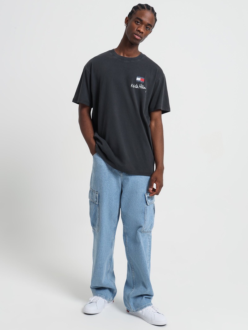 Áo Tommy X Keith Haring Dual Gender Black DM17335 001