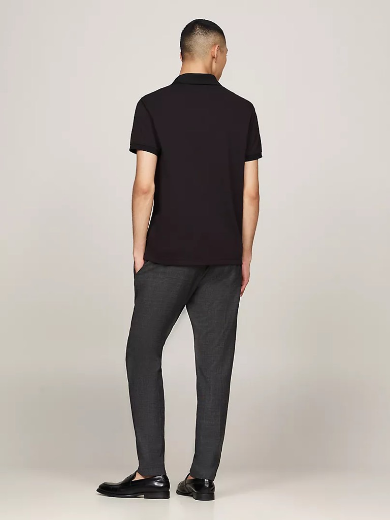 Áo Polo Tommy Hilfiger Regular Fit Performance Pique Black MW37309 001
