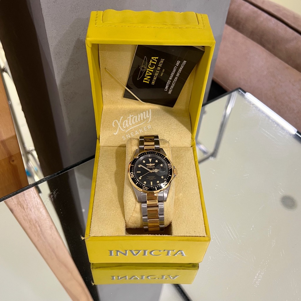 Đồng Hồ Invicta Pro Diver Men's Watch 37.5mm Steel Gold (8934)