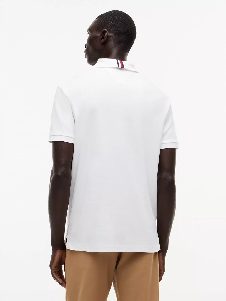 Áo Polo Tommy Hilfiger Regular Fit Smooth Cotton White 78JB751 101