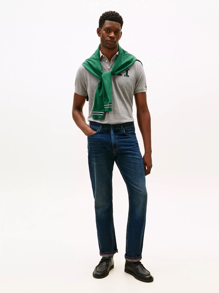 Áo Polo Tommy Hilfiger Regular Fit Plaid Monogram Pique Polo Grey XM06494 020