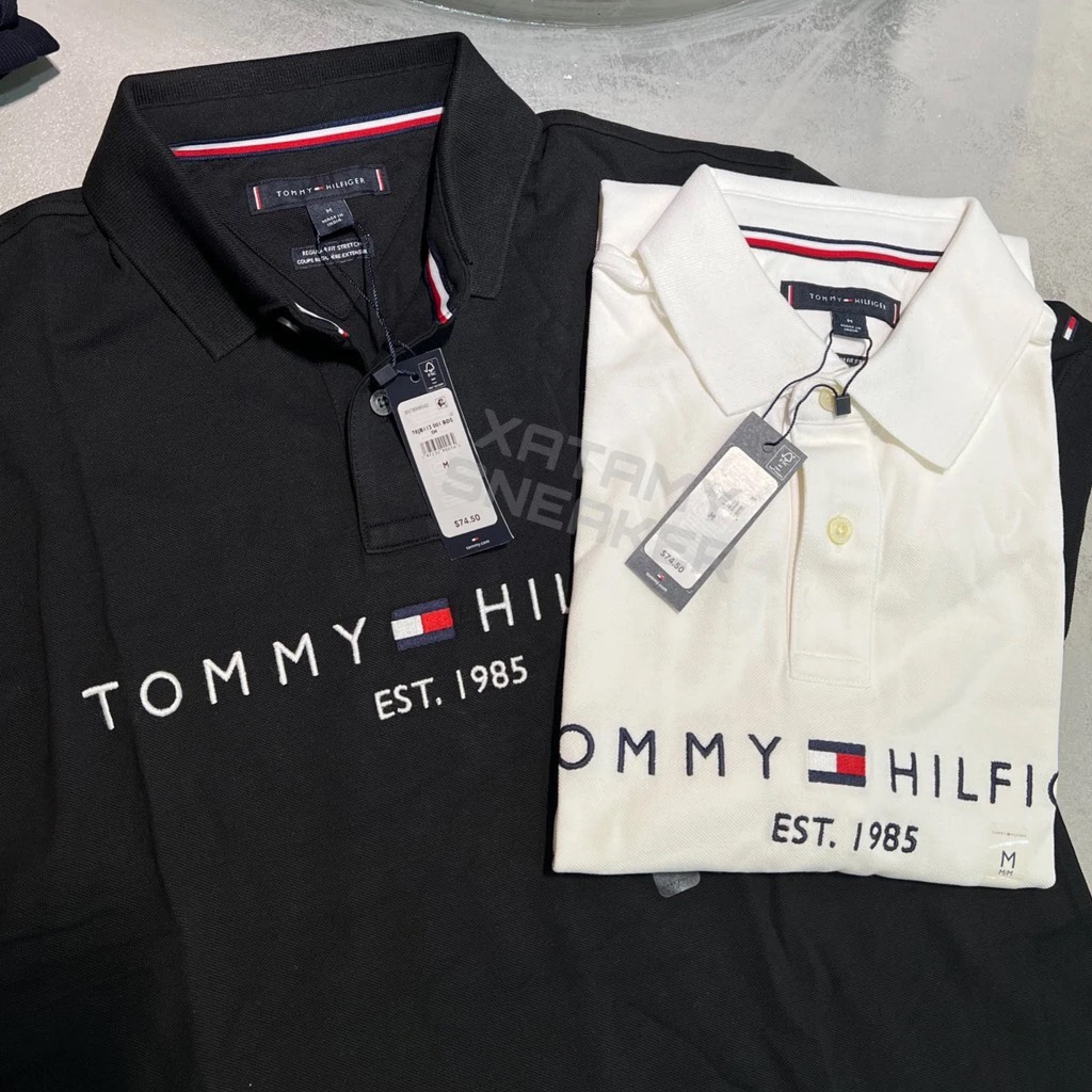 Áo Polo Tommy Hilfiger Regular Fit Embroidered Tommy Graphic White 78JB112 100