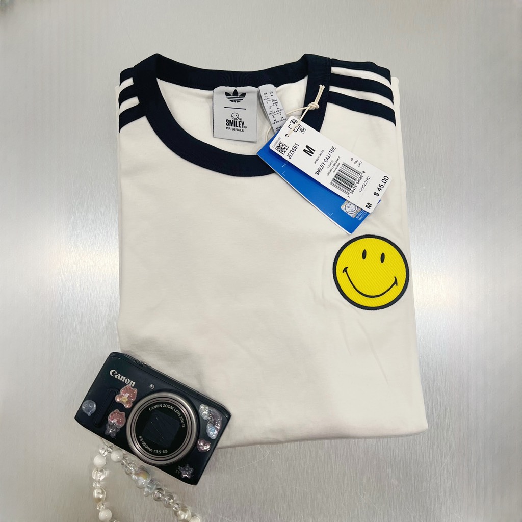 Áo adidas Nữ Smiley Cali Tee Cloud White JD3591