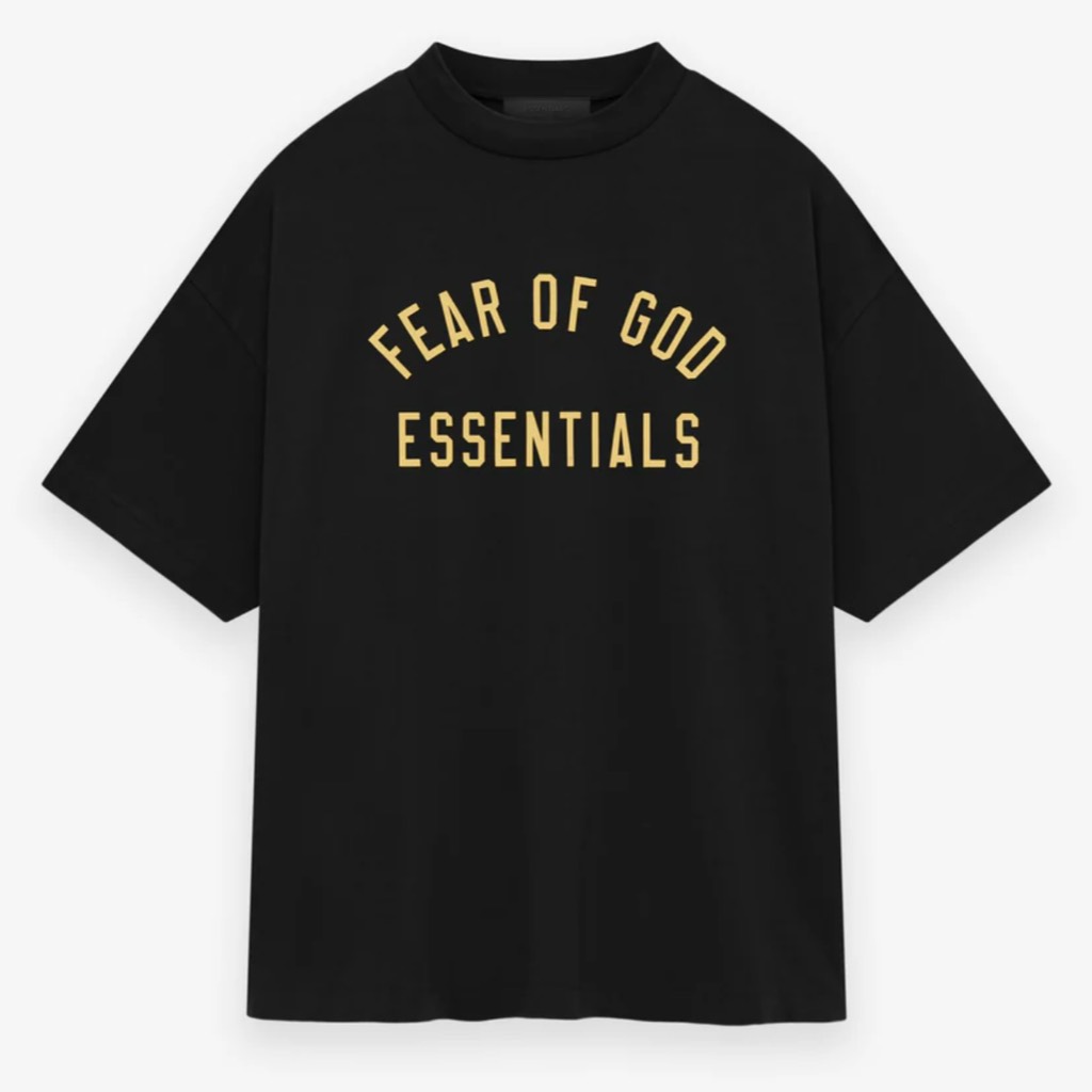 Áo Fear of God Essentials T-Shirt Jersey Crewneck Black 125BT244190F