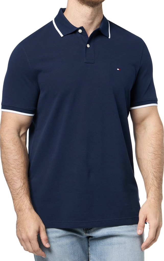 Áo Polo Tommy Hilfiger Regular Fit Pique Undercollar Navy MW42748 401