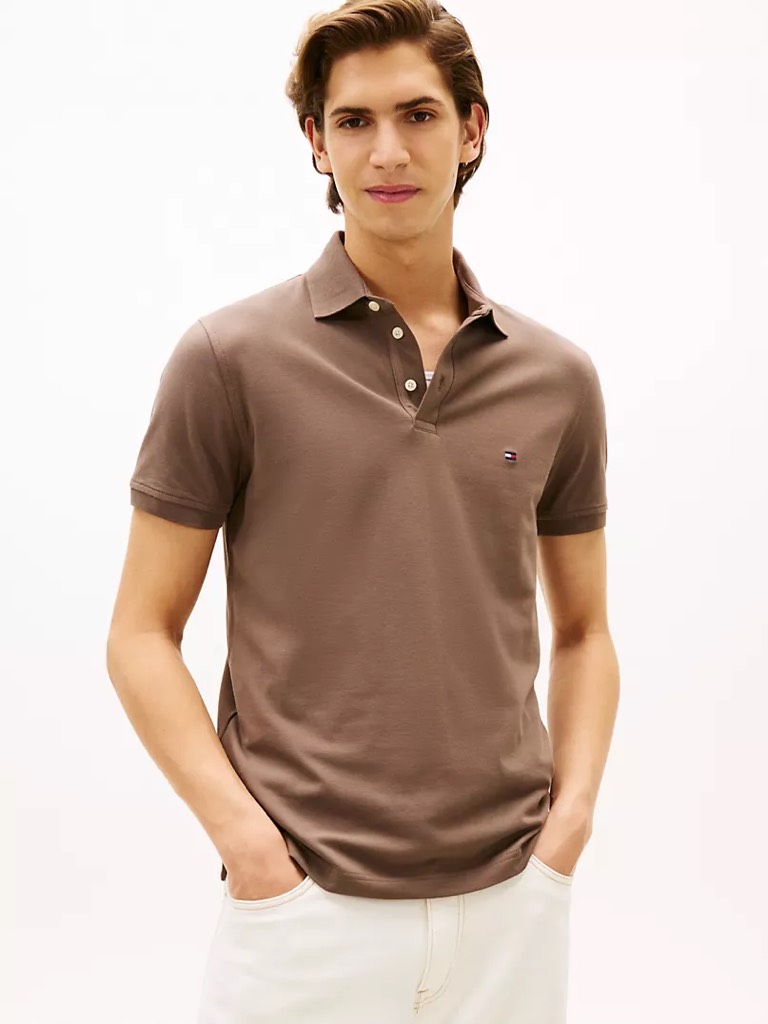 Áo Polo Tommy Hilfiger Slim Fit Stretch Lentil Green 78JA598 211