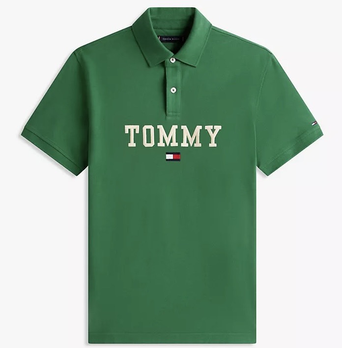 Áo Polo Tommy Hilfiger Regular Fit Monotype Tommy Logo Ornametal Green XM06312 300