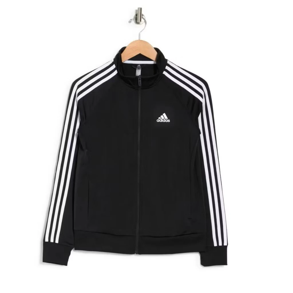 Áo Khoác Women's adidas Primegreen Essentials Warm-Up Slim 3-Stripes Track Jacke Black H48443