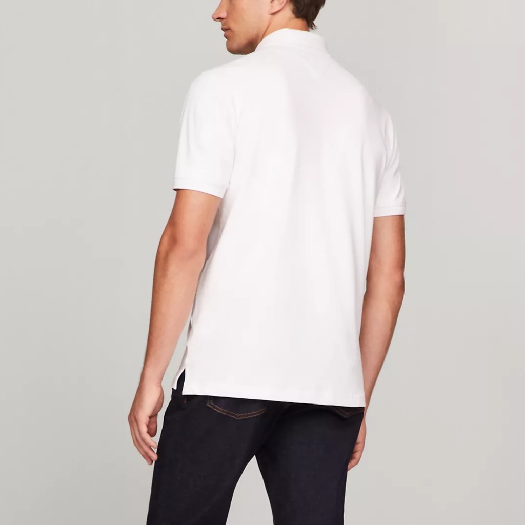 Áo Polo Tommy Hilfiger Regular Fit Embroidered Heritage White 78JB576 100