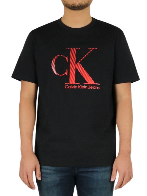 Áo Calvin Klein Textured Monogram Black SP40580500 40KC808001
