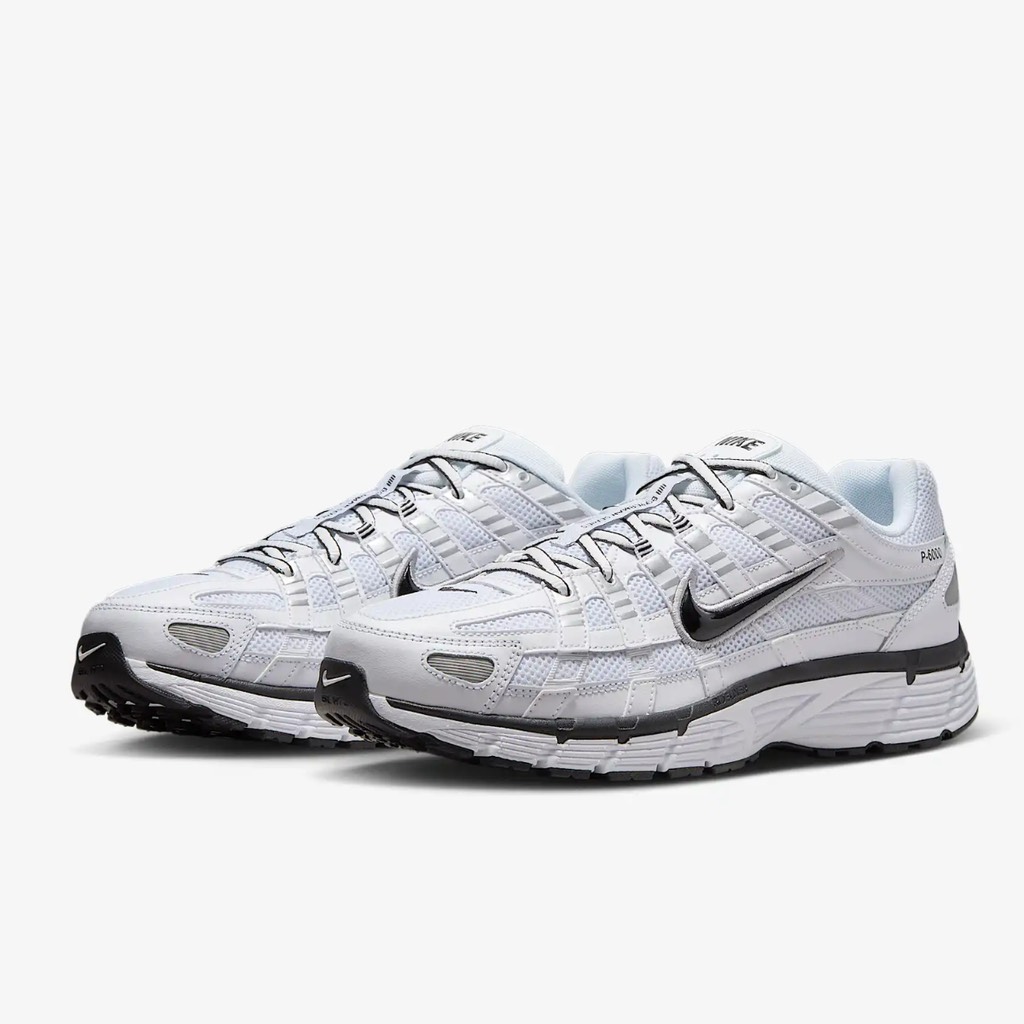 Nike P-6000 White Black Metallic Silver CD6404 107