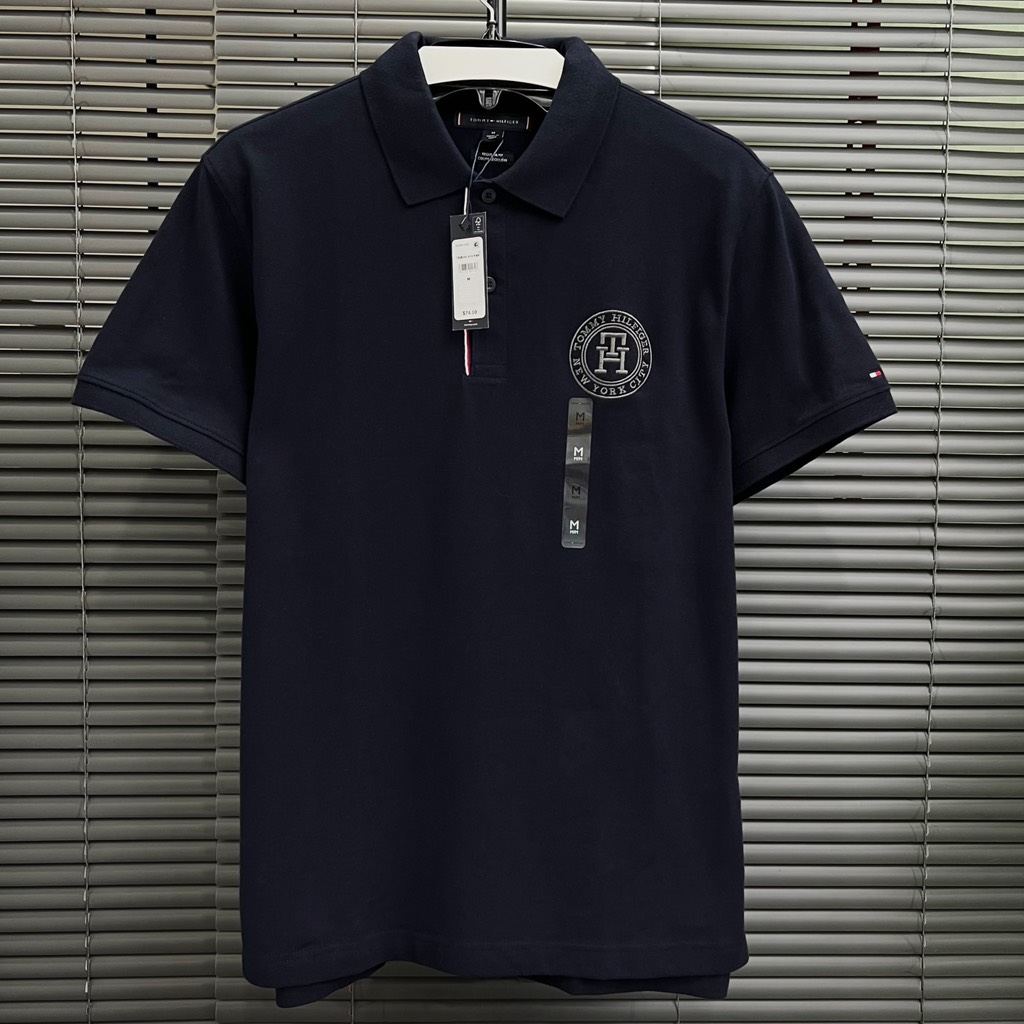 Áo Polo Tommy Hilfiger Regular Fit Embroidered Monogram Navy 78JB243 410