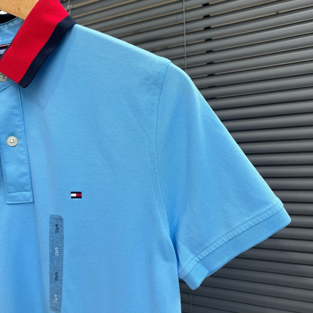 Áo Polo Tommy Hilfiger Slim Fit Flag Tipped Logo Blue 78JA891 410FAP
