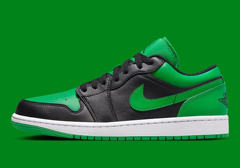 Jordan 1 Low Black Lucky Green 553560 065