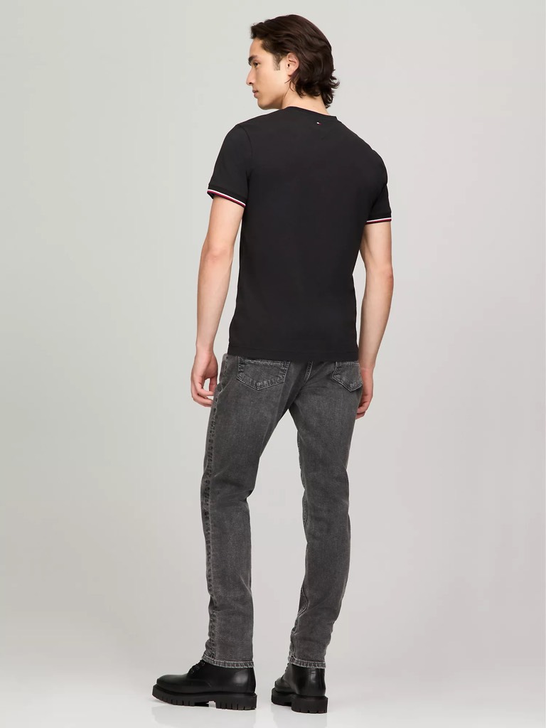 Áo Tommy Hilfiger Regular Fit Logo Tipped Black 78JB258 001