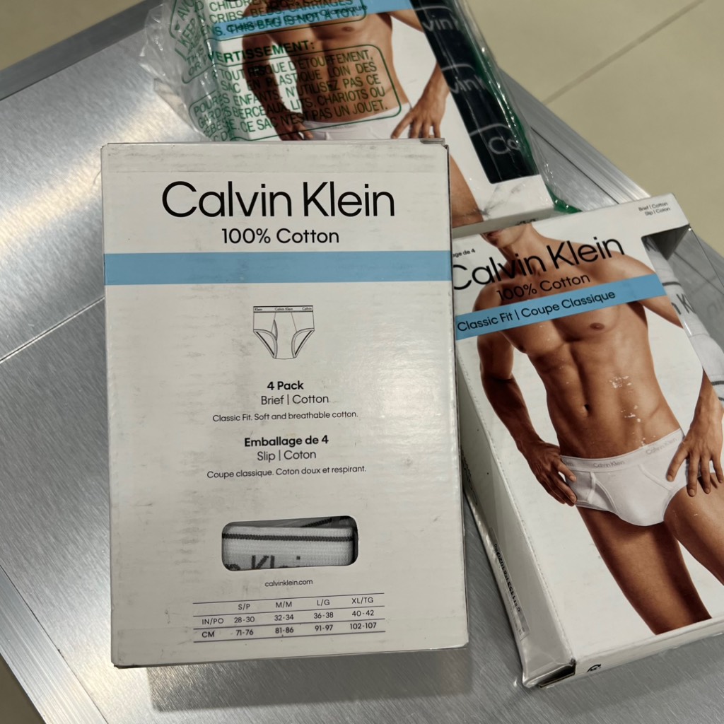 Underwear Calvin Klein Men's Cotton Classic Brief 4-Pack White NP21720 100