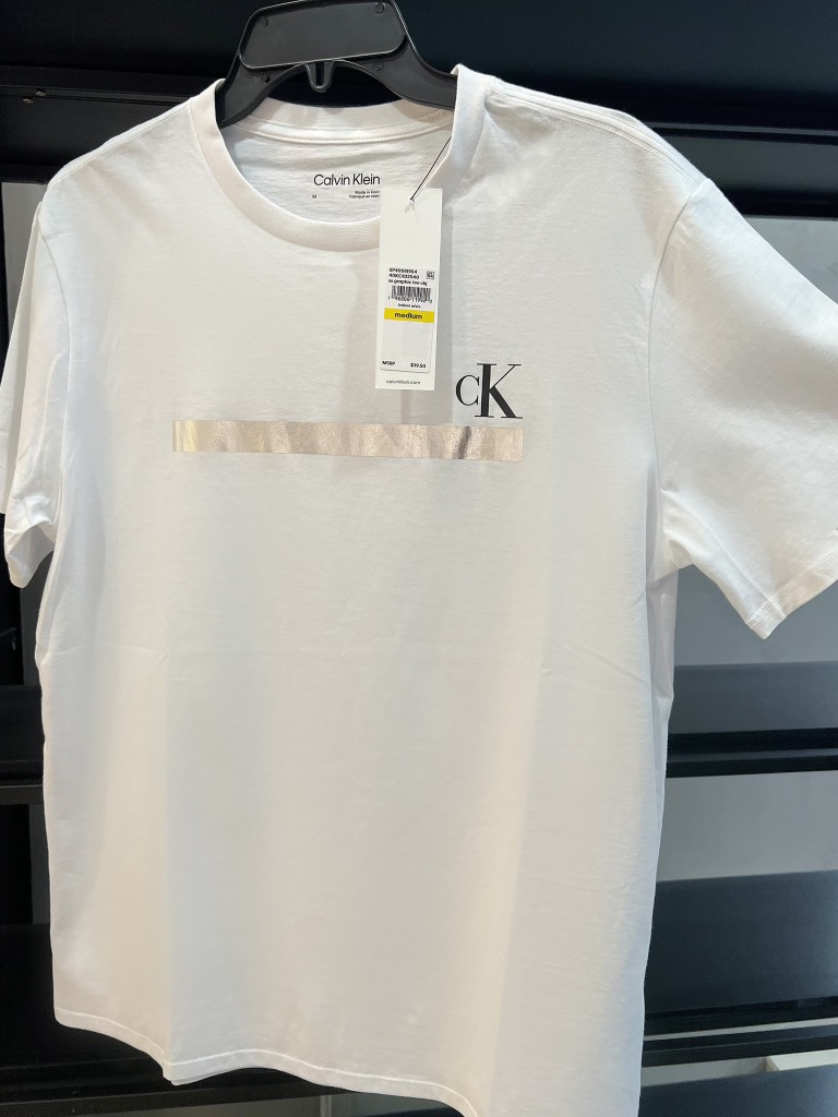Áo Calvin Klein Horizontal Blo Brilliant White SP40581954 40KC832540