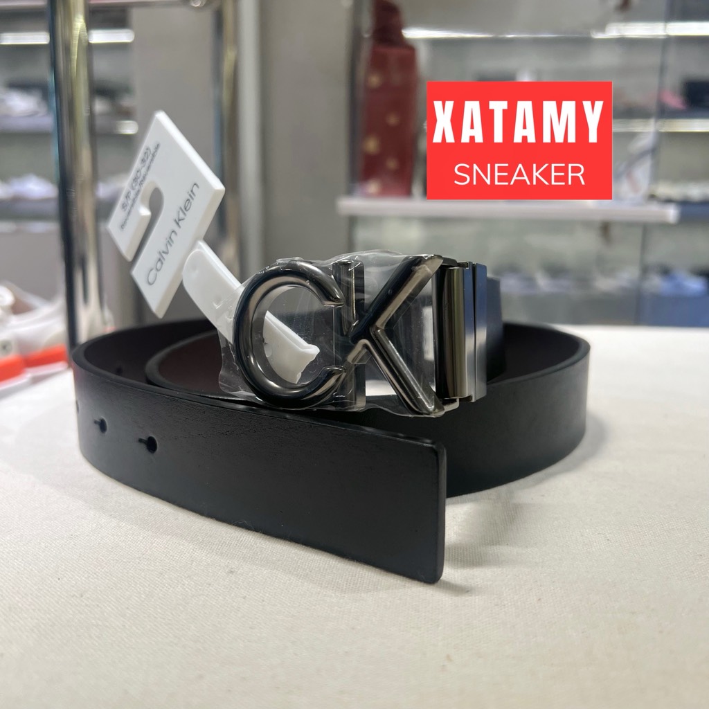 Thắt Lưng Nam Calvin Klein Reversible CK Buckle Belt Black 11CK010040 014