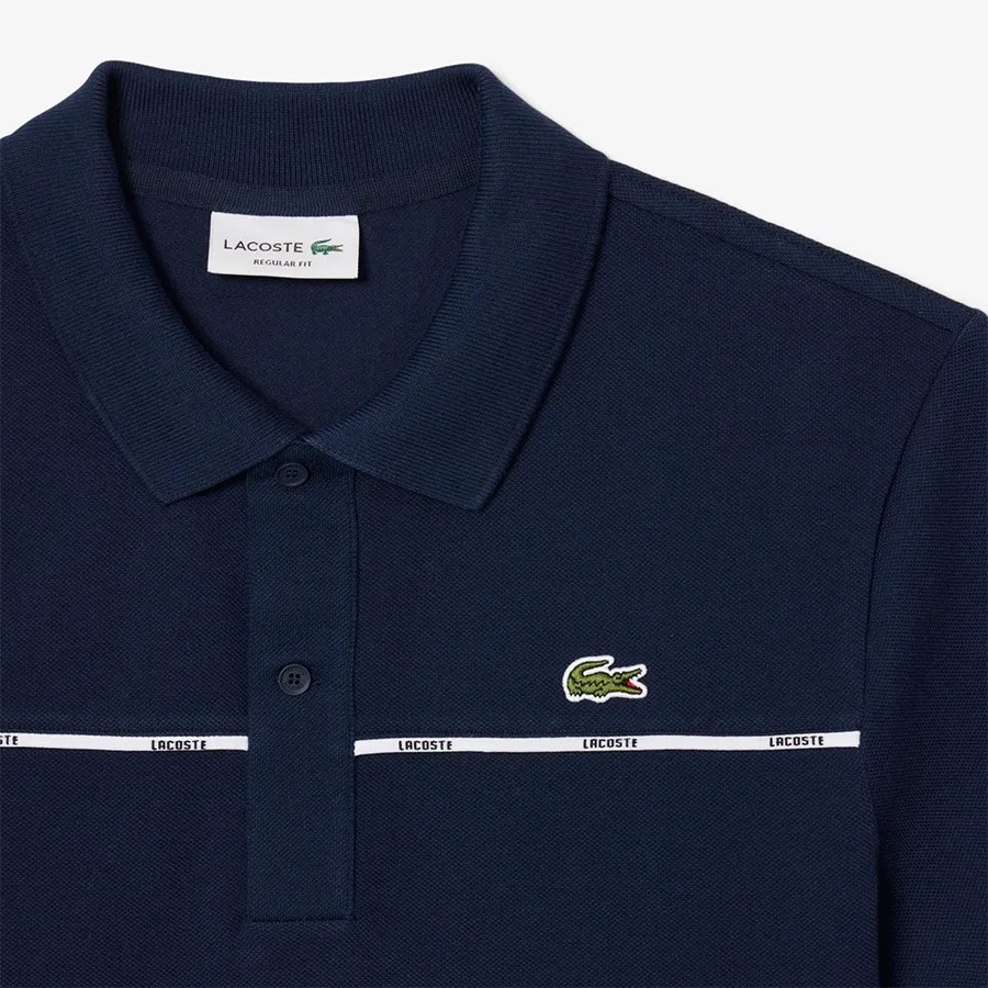 Áo Polo Lacoste Regular Fit Logo Trim L.12.12 Navy PH9863 51 166