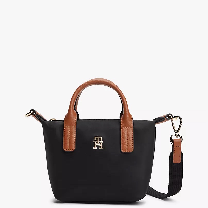 Túi Tommy Hilfiger Monogram Micro Tote Bag Black AW18368 001