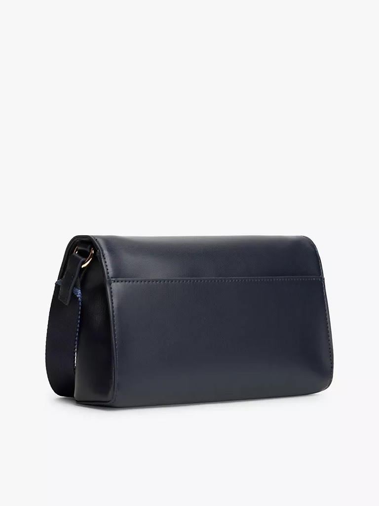 Túi Tommy Hilfiger Women's Imlatam Solid PU Flap Crossbody Bag Navy AW18321 400