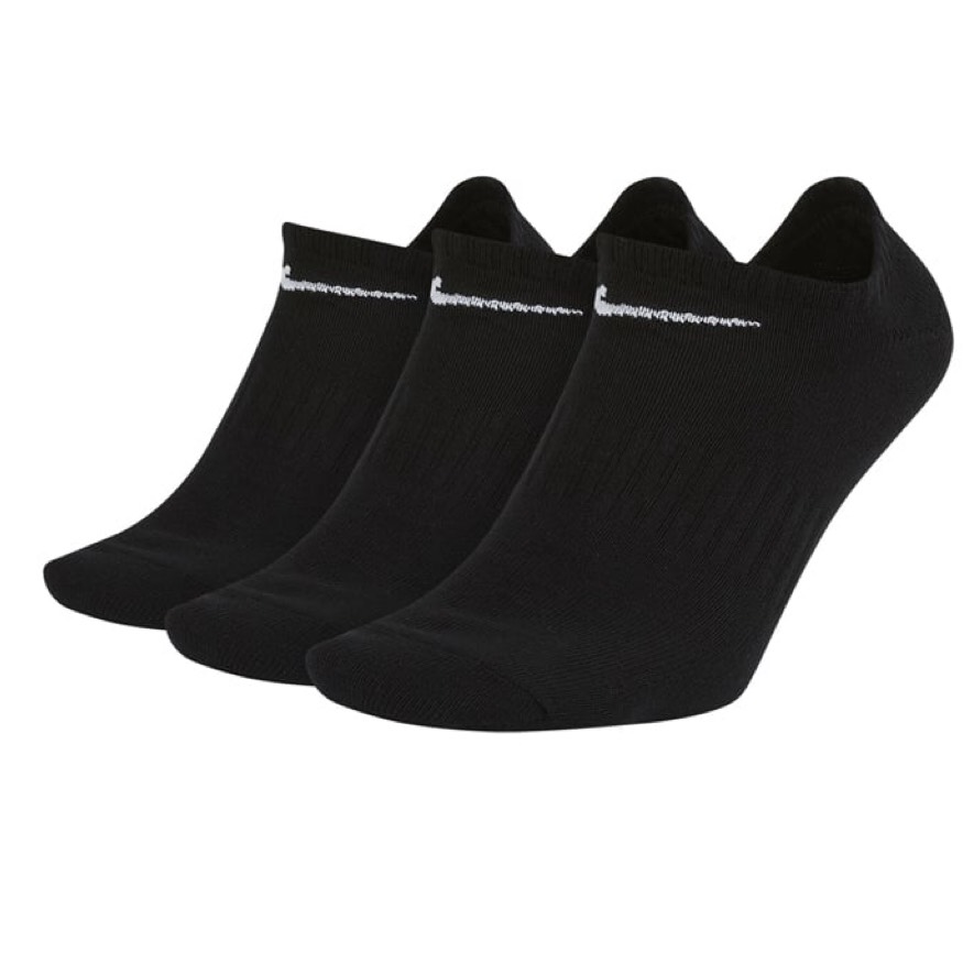 Vớ Nike Everyday Lightweight Training No-Show Socks 3 Pairs Black SX7678 010