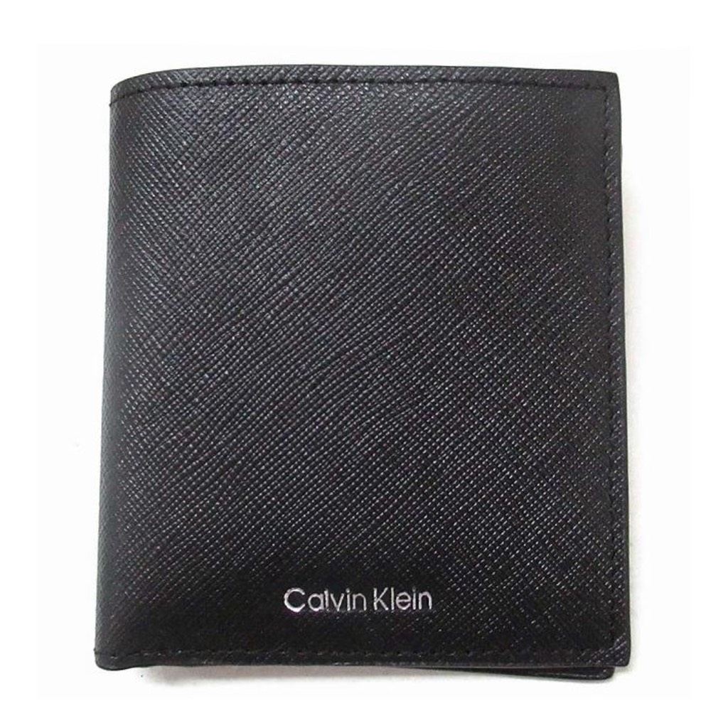 Ví Calvin Klein Refined Saffiano Slim Bifold Wallet Black 4D1058G 001