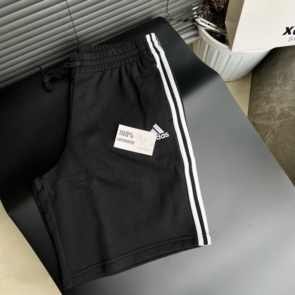 Quần Short adidas Nam Essentials Fleece 3 Stripes Black H20849