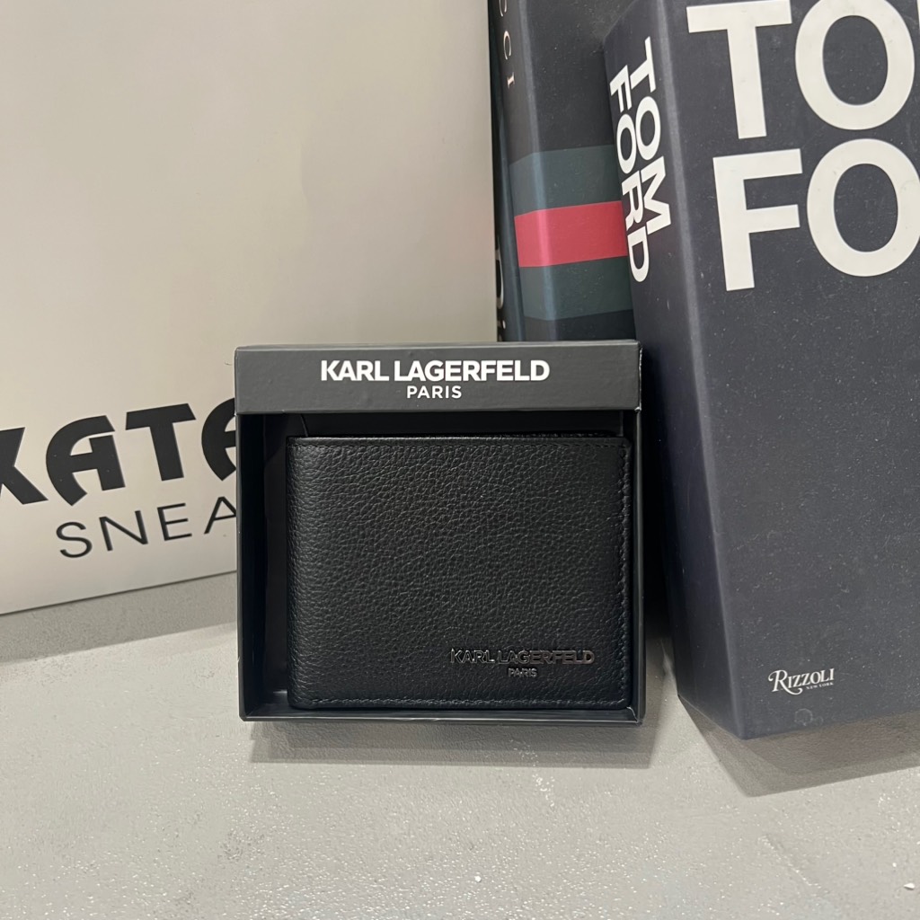 Ví KARL LAGERFELD Black Logo Metal LA5W0023