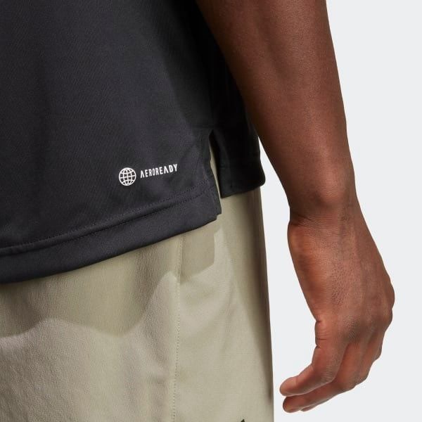 Áo Polo adidas Tennis 3 Stripe Club Black HS3269