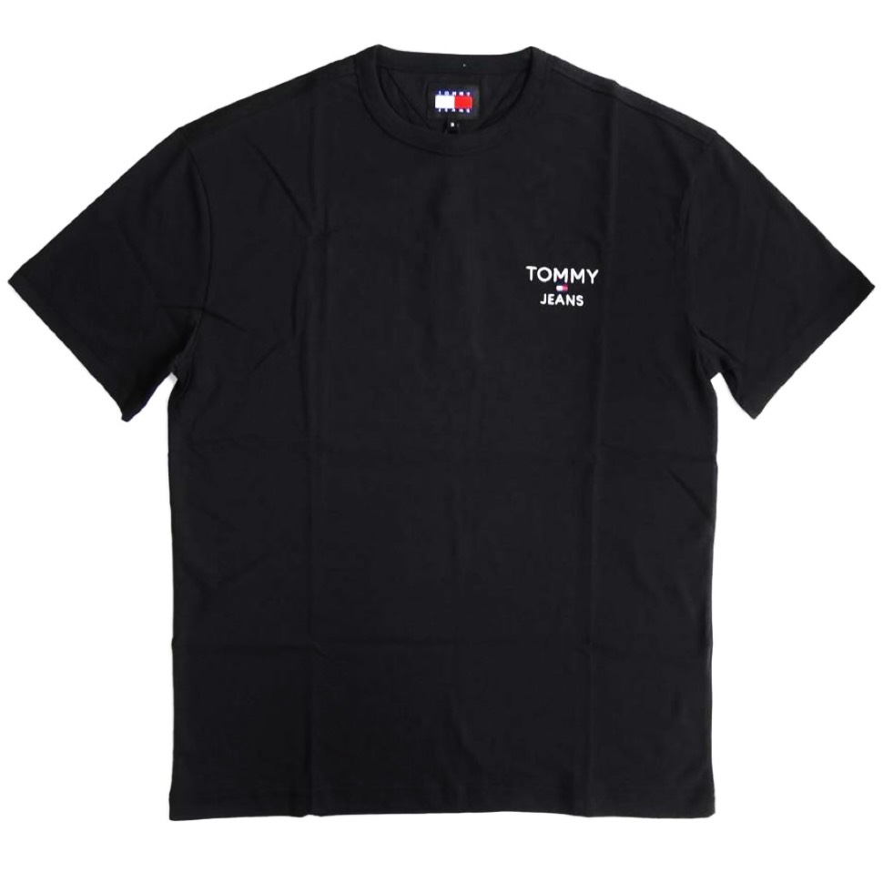 Áo Tommy Embroidered TJ Logo T-Shirt Black DM18872 001