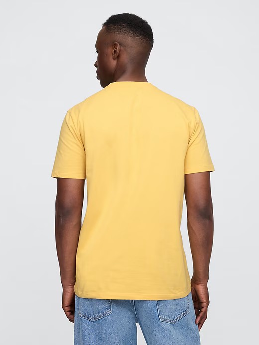 Áo GAP Everyday Soft Gap Logo T-Shirt Color French Almond Yellow 855769 39 1
