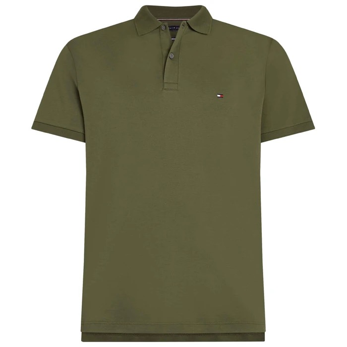 Áo Polo Tommy Hilfiger Regular Fit Performance Pique Xanh MW37309 250
